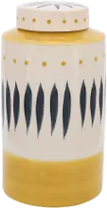 10 Ivory Tribal Jar