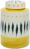9  Ivory Tribal Jar