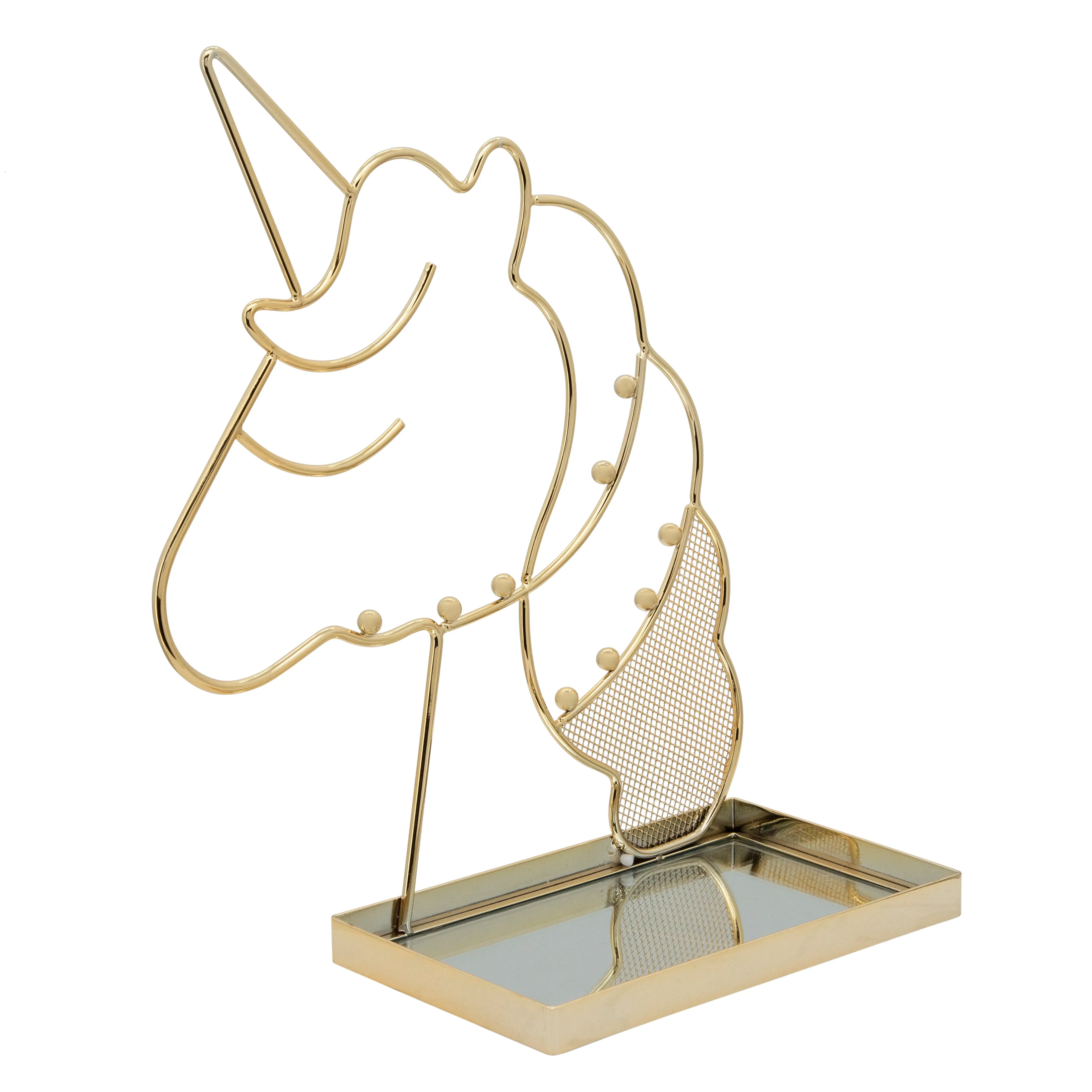 11 Gold Metal Unicorn Decor-1