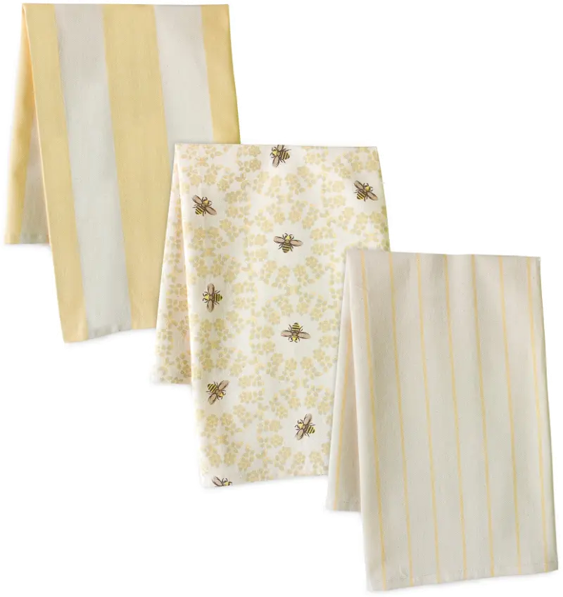 Assorted Set of 3 Cotton Tea Towels