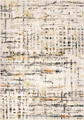 95088X11/8X11/RUSHHR Rush Hour 8 x 11 Bright Ivory Area Rug