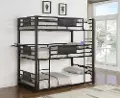Rogen Dark Bronze Triple Bunk Bed