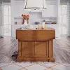 5004-94 Americana Brown Kitchen Island