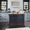 5003-94 Americana Black Kitchen Island