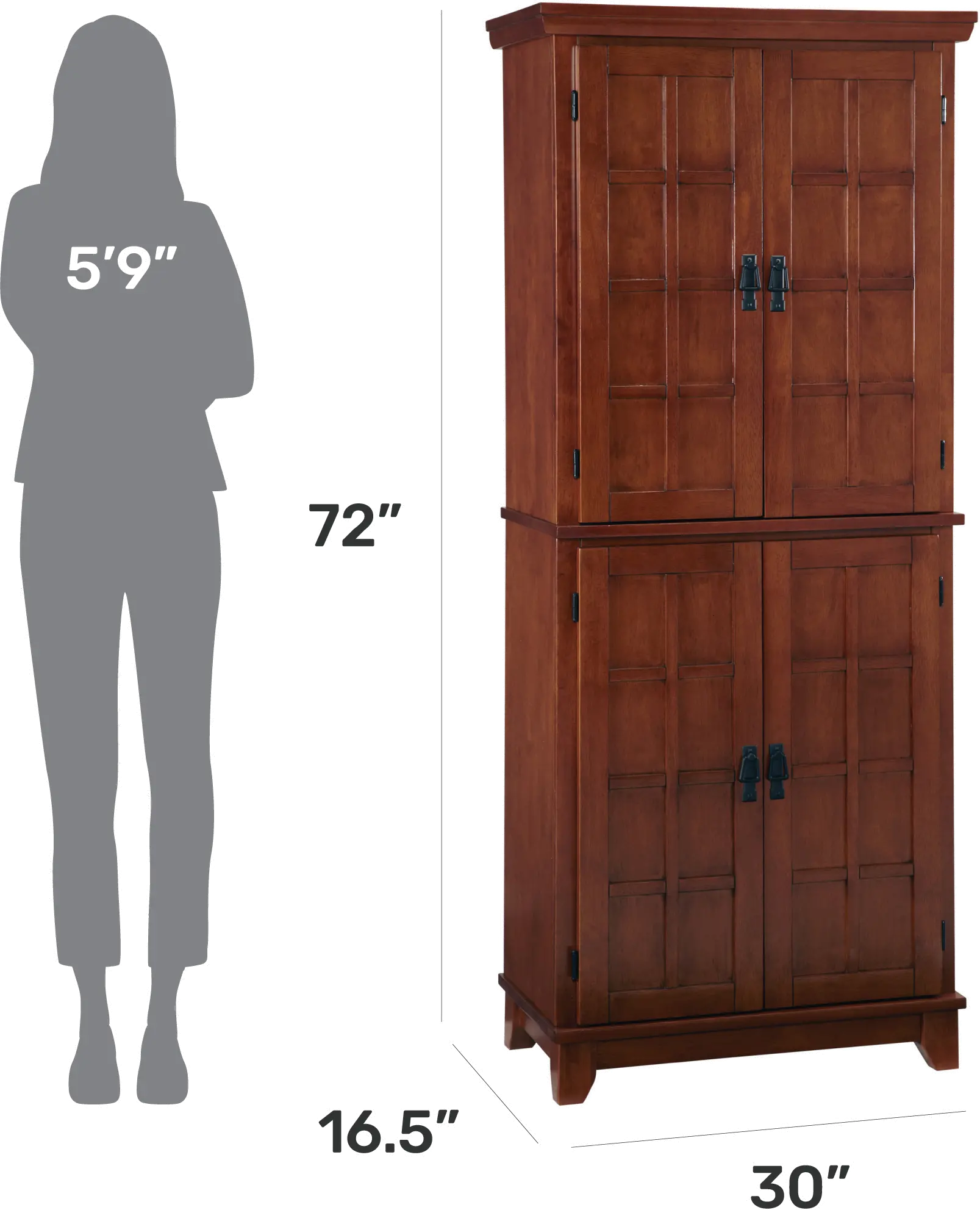 5180-64 Arts and Crafts Brown Pantry-5