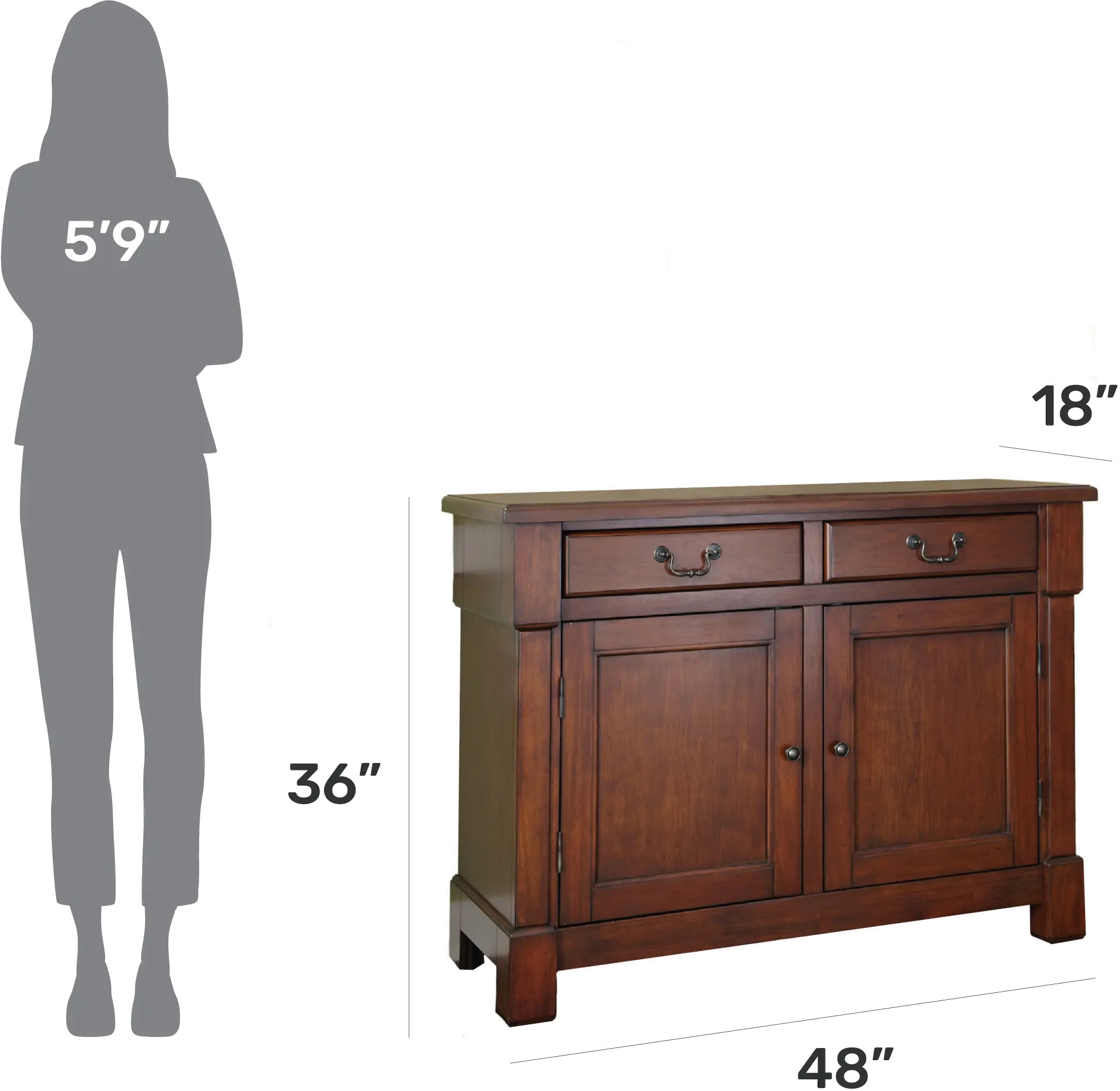 5520-61 Aspen Dark Brown Buffet-4