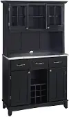 5100-0043-42 Homestyles Black Buffet with Hutch