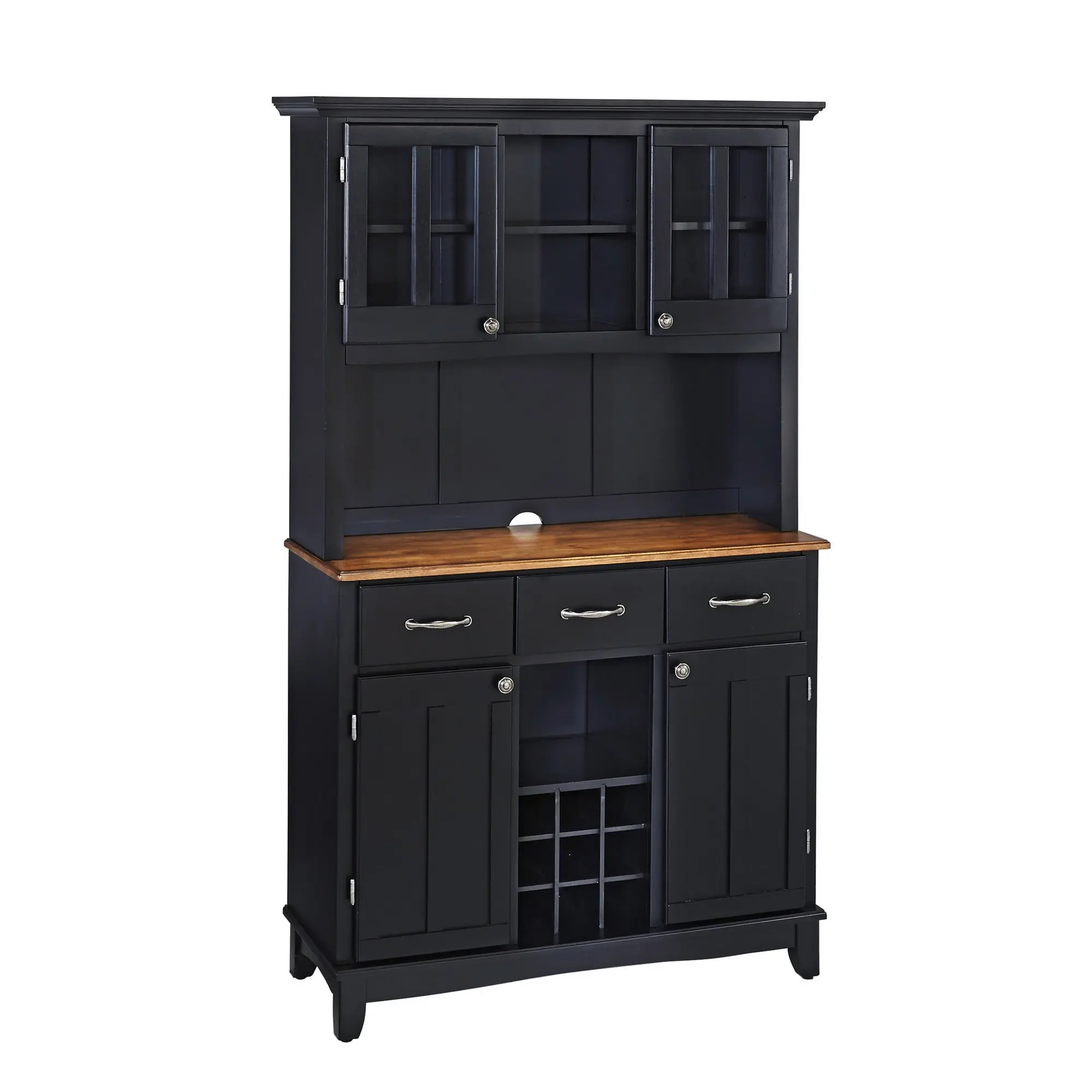 5100-0046-42 Homestyles Black Buffet with Hutch-3