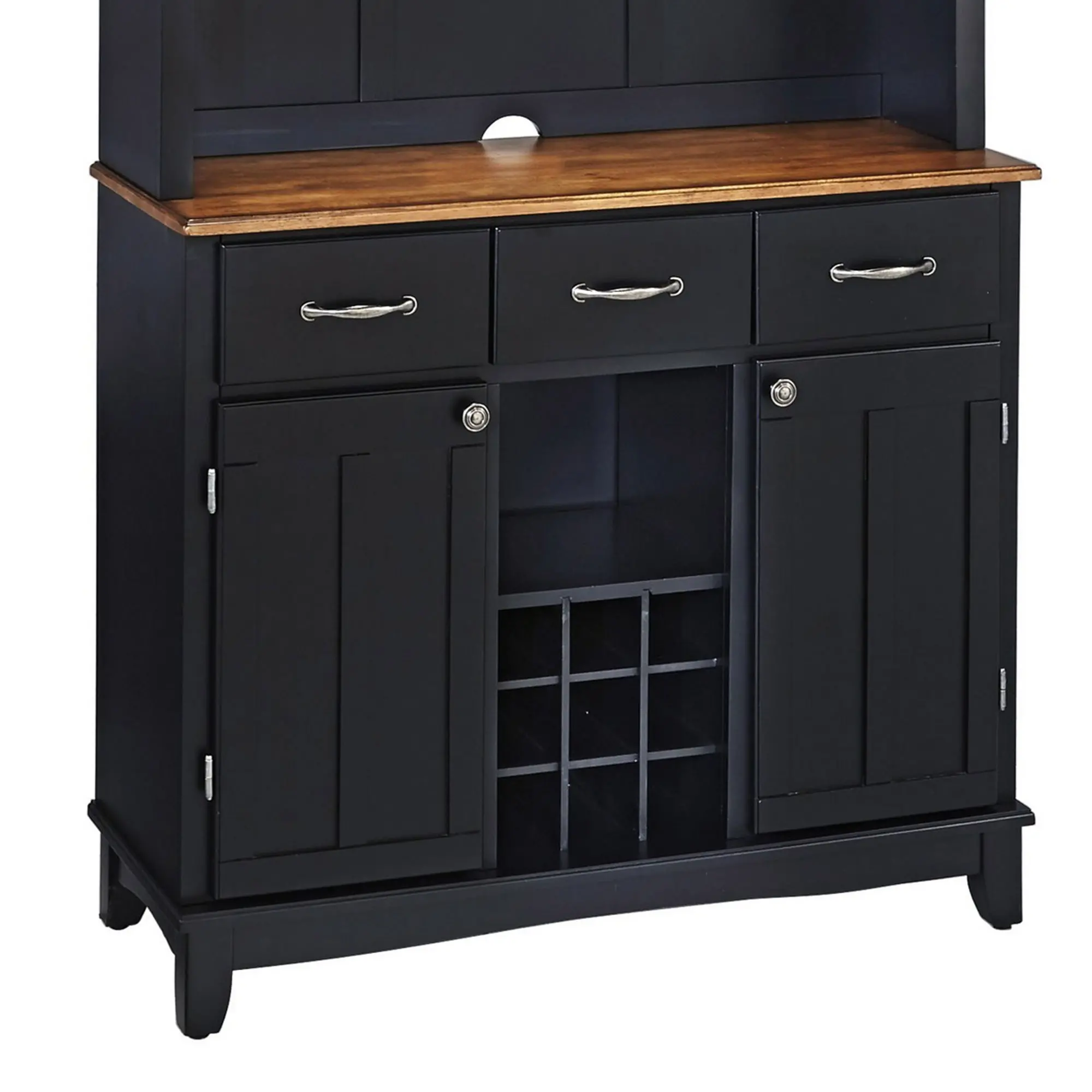 5100-0046-42 Homestyles Black Buffet with Hutch-4