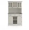 5100-0023-22 Homestyles Off-White with Stainless Steel top Buffet with Hutch