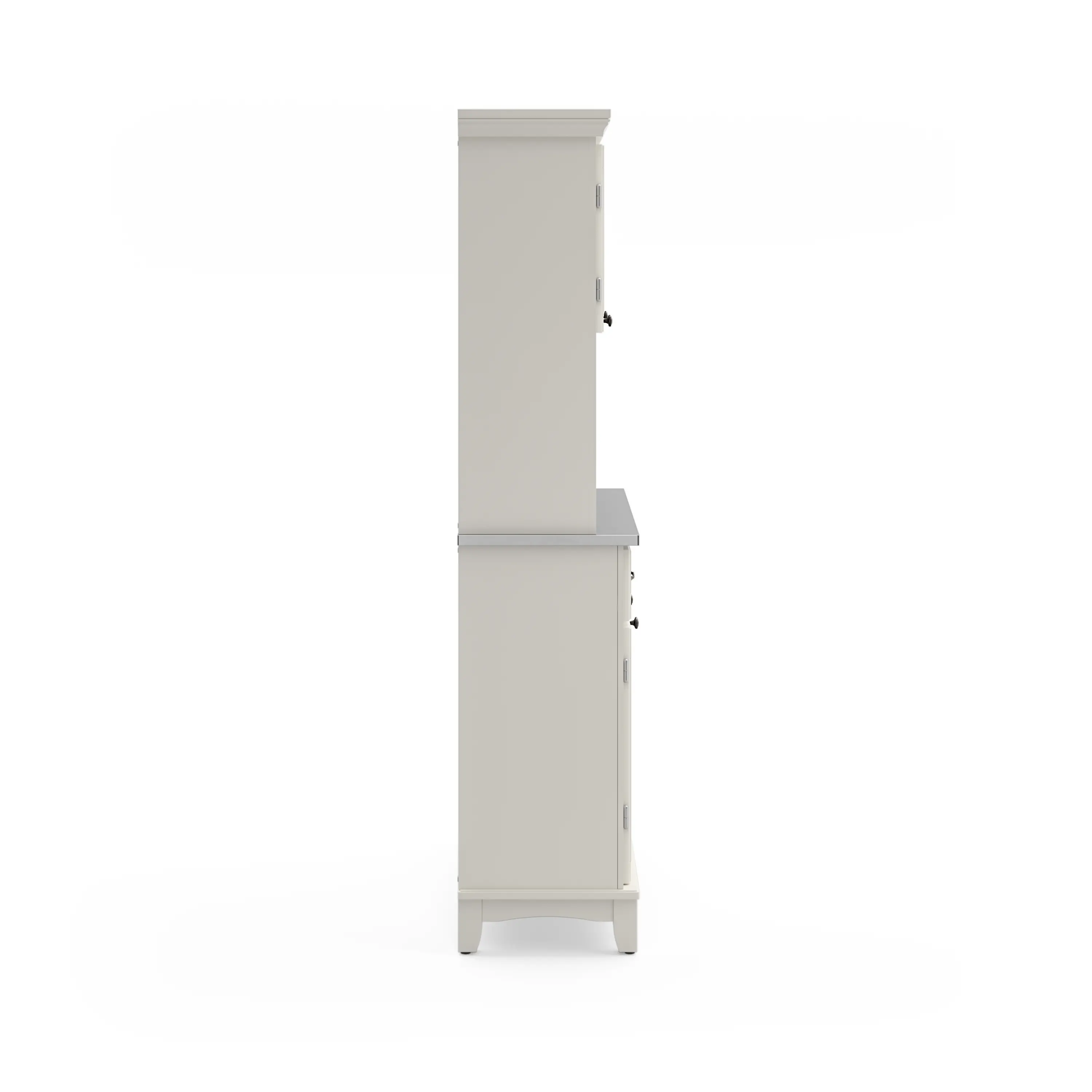 5100-0023-22 Homestyles Off-White with Stainless Steel top Buffet with Hutch-6