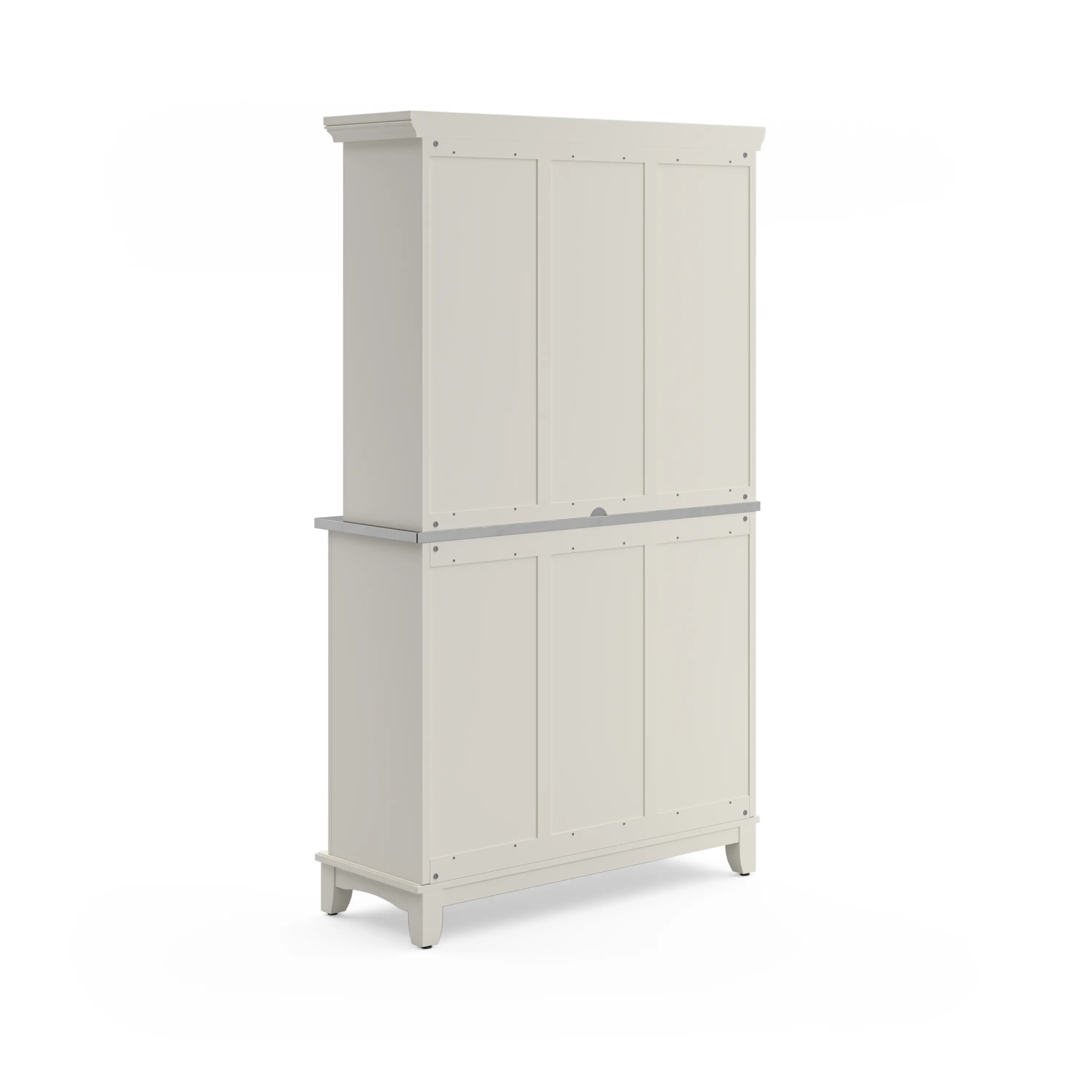 5100-0023-22 Homestyles Off-White with Stainless Steel top Buffet with Hutch-7