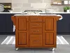 9100-1063 Create-A-Cart Brown Kitchen Cart with Granite Top