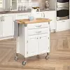 4509-95 Dolly Madison Small Off-White Kitchen Rolling Cart