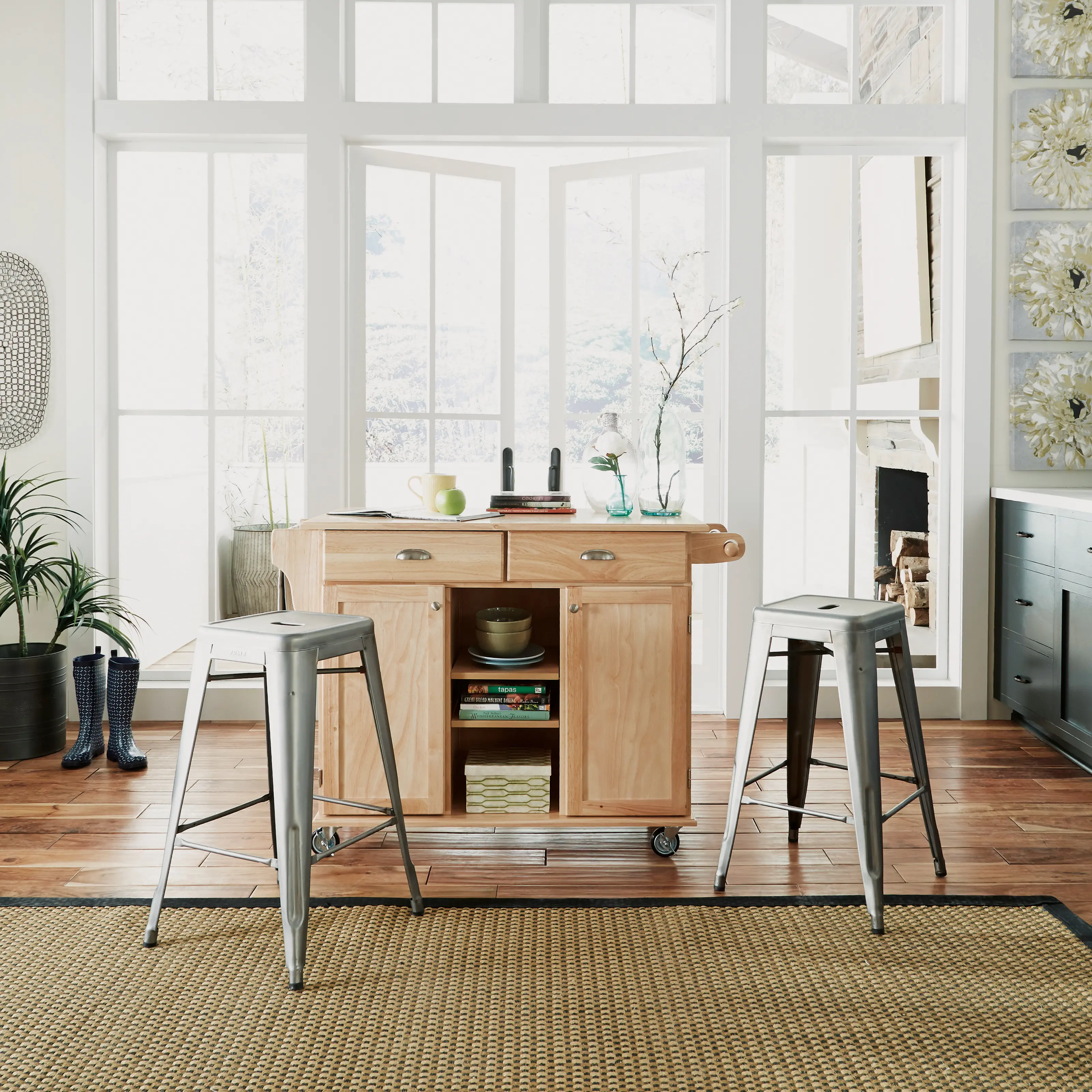 5099-95 General Natural Kitchen Island-4