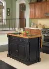 5009-94 Monarch Black Kitchen Island