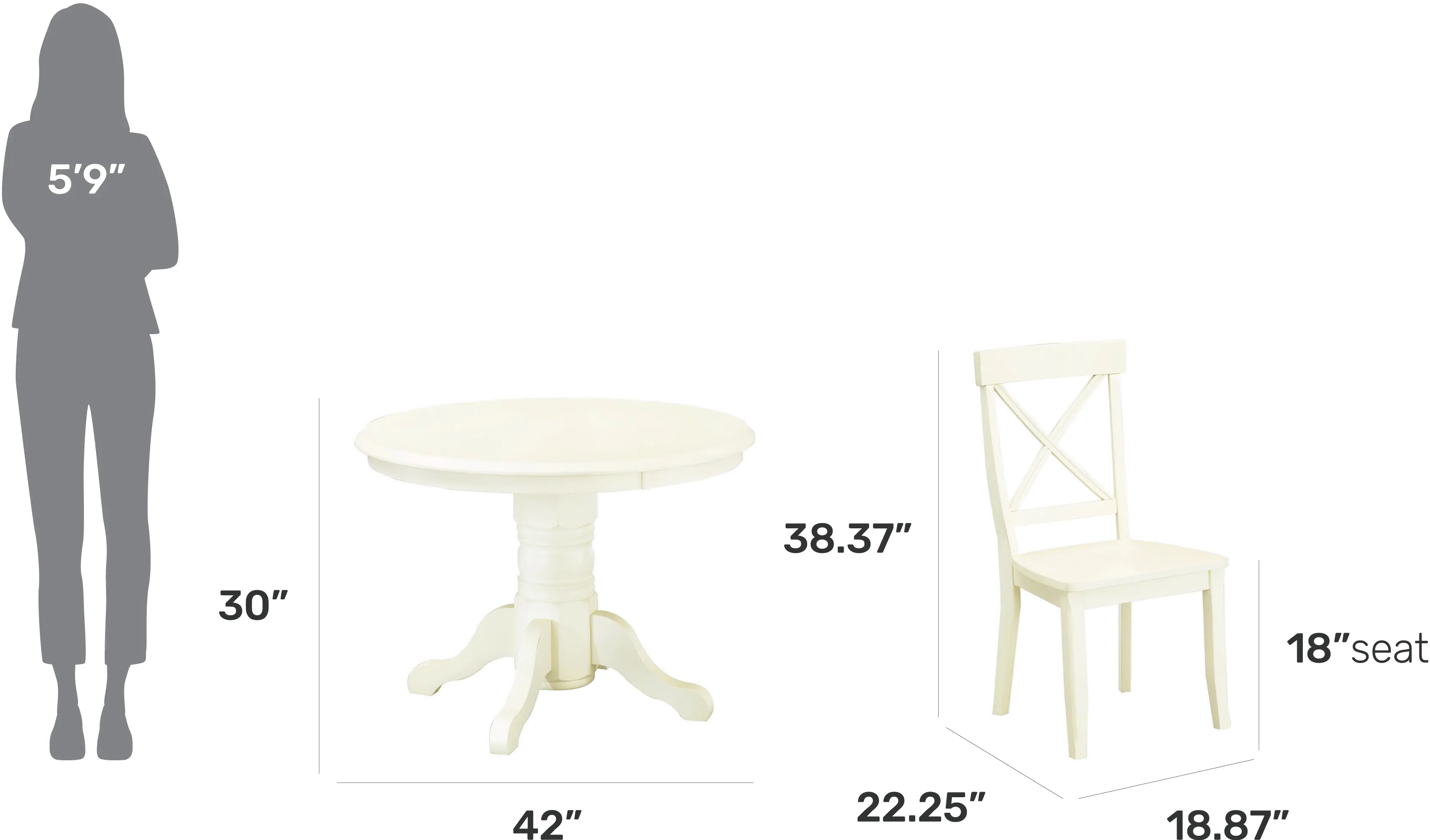5177-30 Warwick Off White Dining Room Table-4