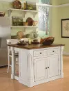 5020-948 Monarch Off-White Kitchen Island Set