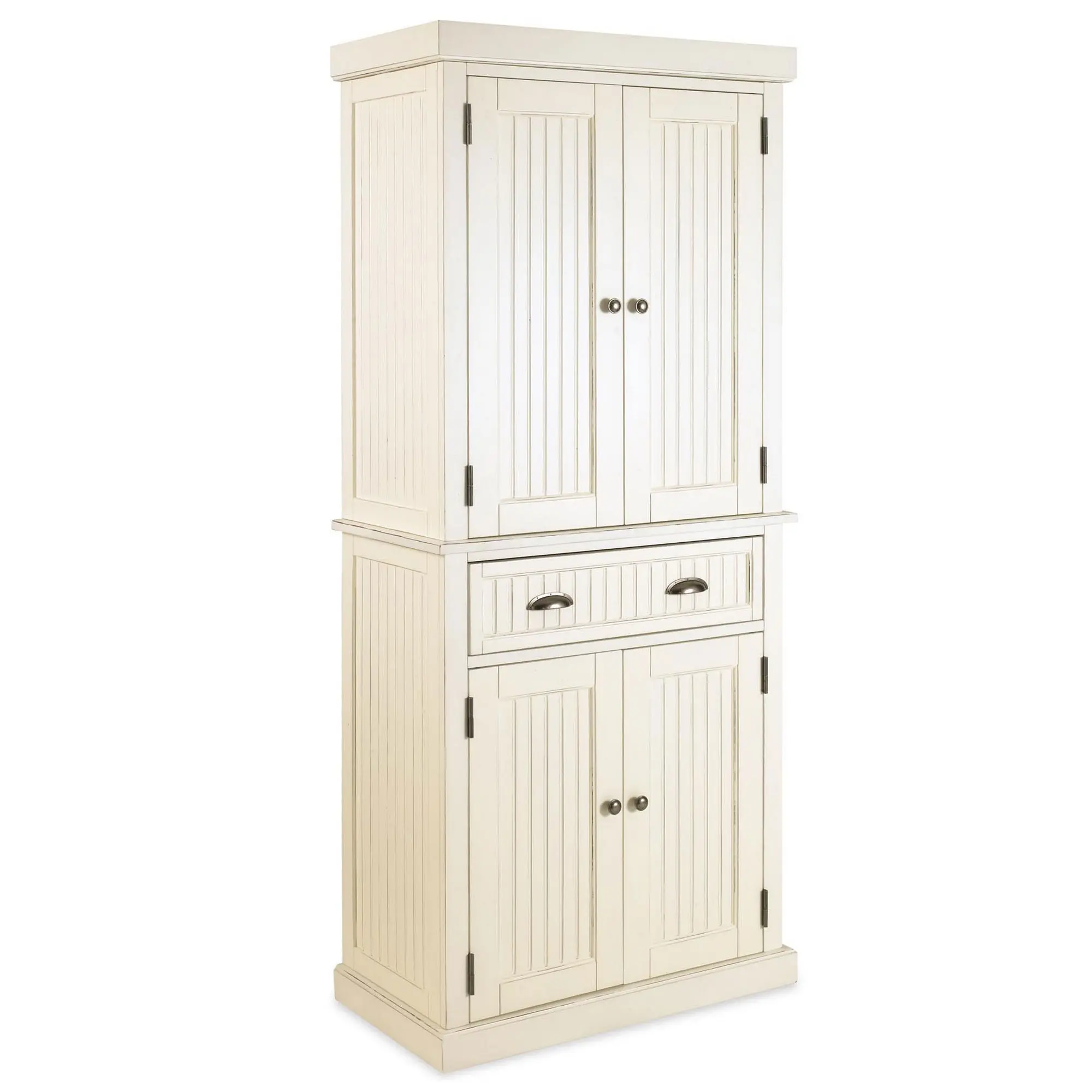5022-69 Nantucket Off-White Tall Storage Pantry-1