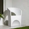 13782 Dalya White Patio Chair - South Shore