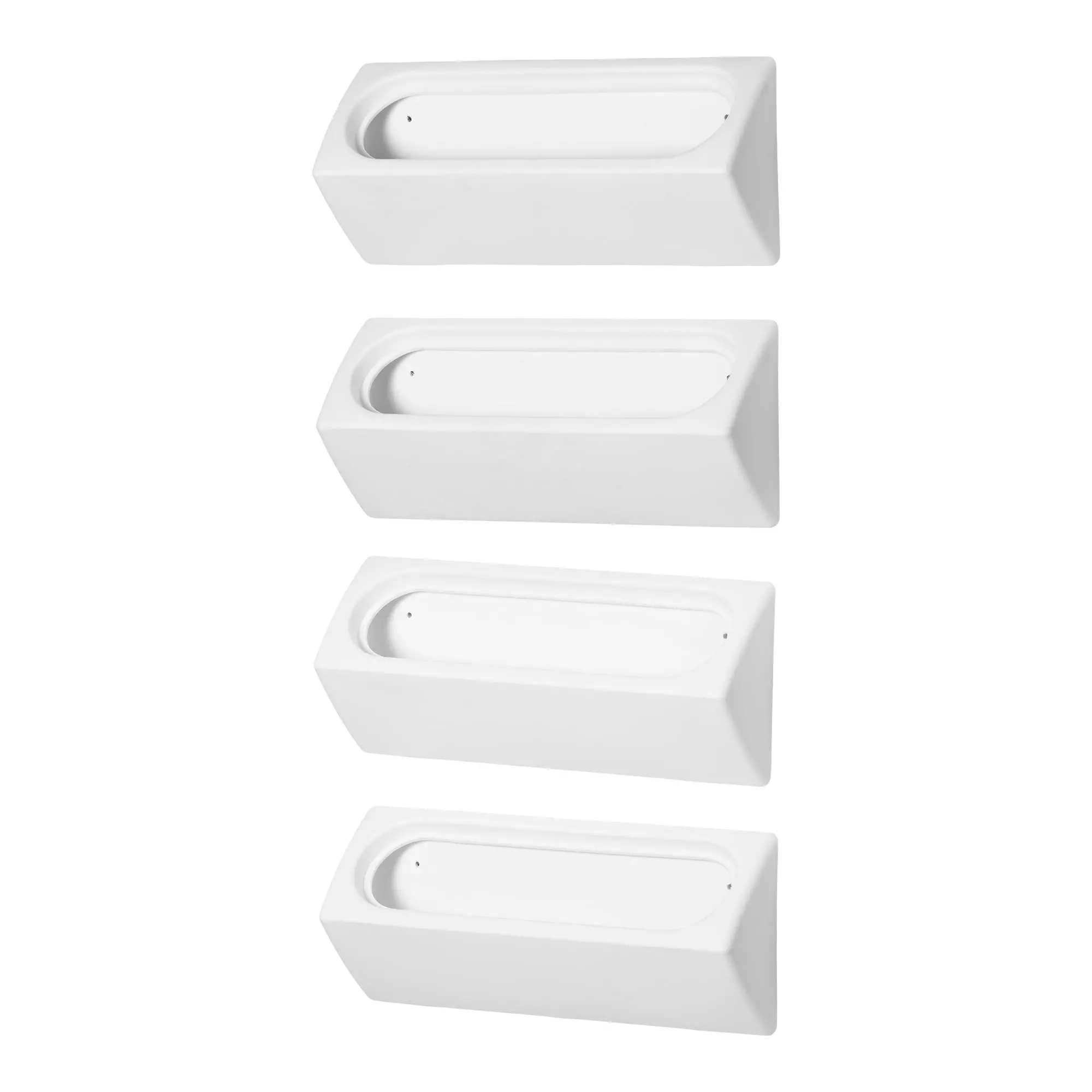 13801 Dalya White Wall Planters, Set of 4-1