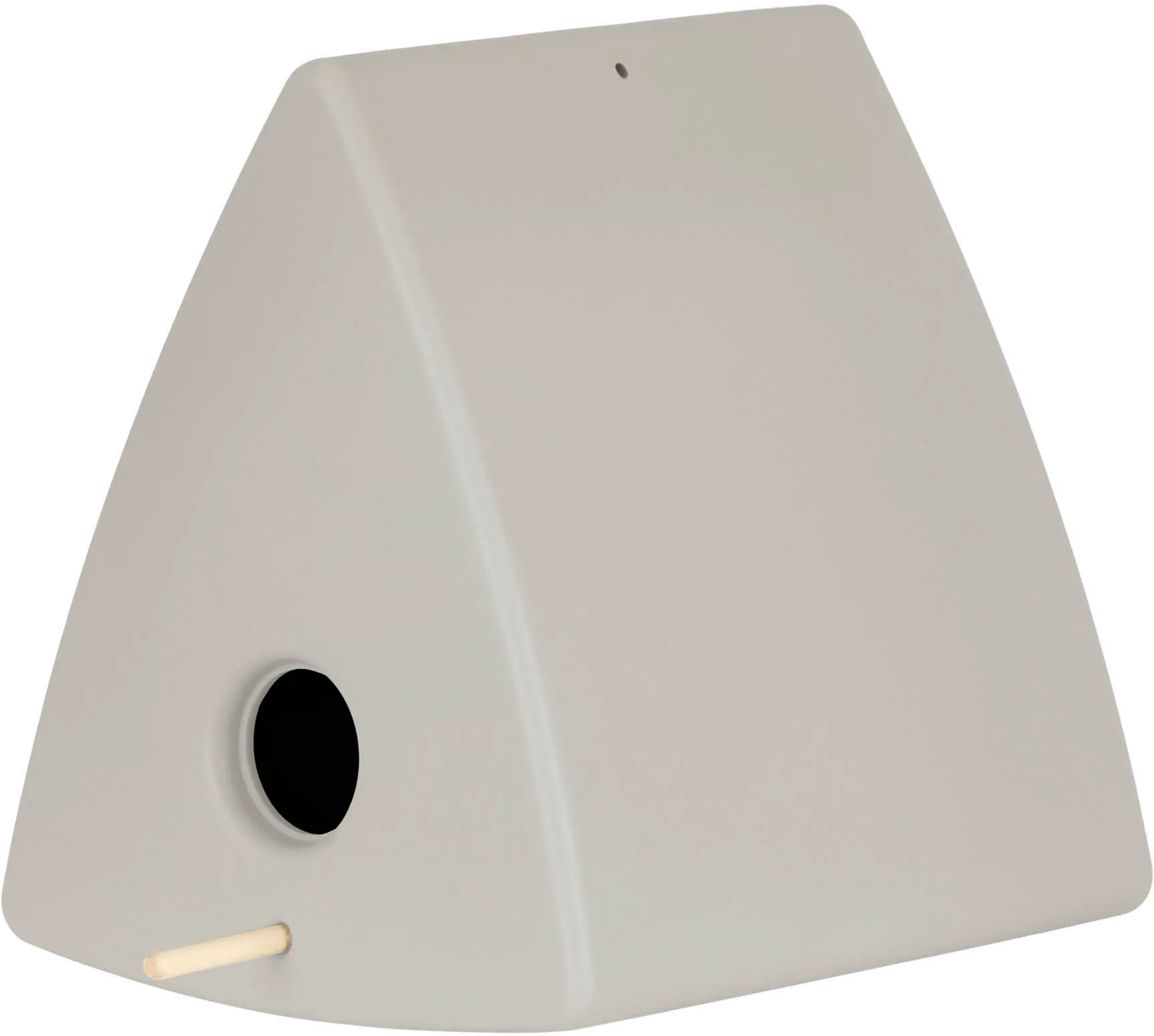 14246 Dalya Greige Triangle Decorative Birdhouse - South Shore-1