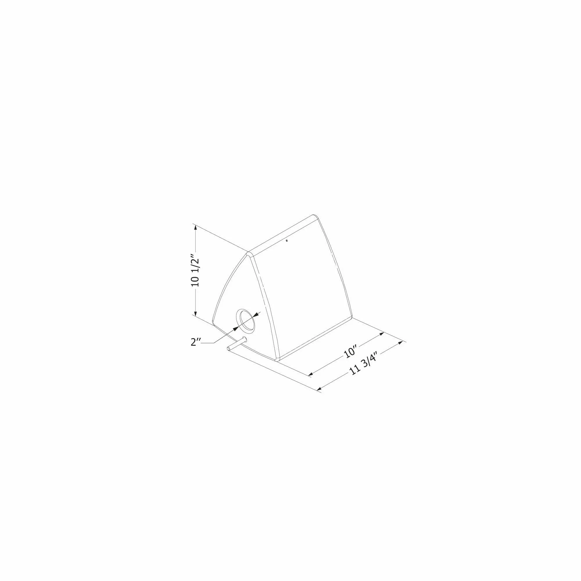 14246 Dalya Greige Triangle Decorative Birdhouse - South Shore-6