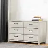14495 Ulysses Gray Oak 6-Drawer Double Dresser - South Shore
