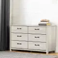 14495 Ulysses Gray Oak 6-Drawer Double Dresser - South Shore