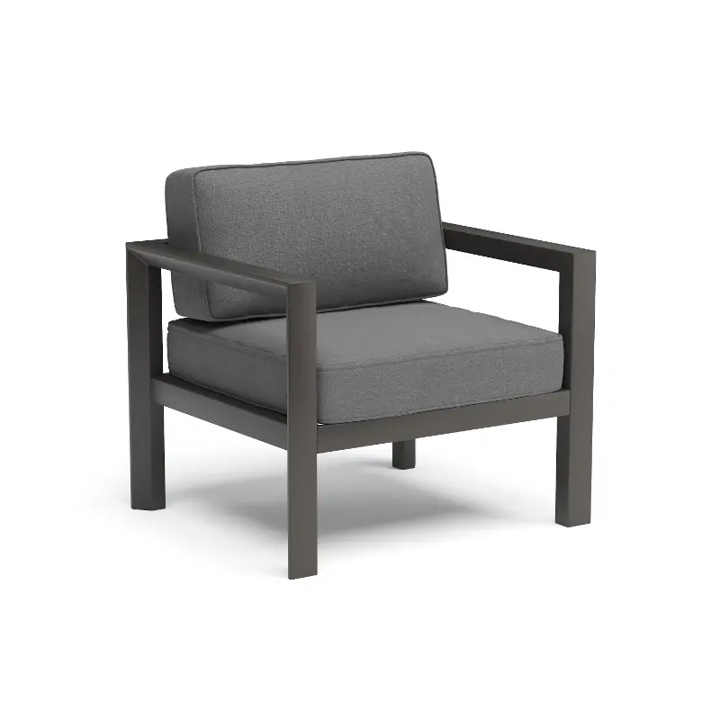 Grayton Gray Outdoor Aluminum Armchair