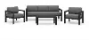 6730-30-10D-21 Grayton 4 Piece Gray Outdoor Sofa Set