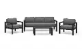 6730-30-10D-21 Grayton 4 Piece Gray Outdoor Sofa Set