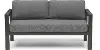 6730-60 Grayton Gray Outdoor Aluminum Loveseat