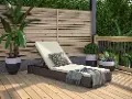 6800-83 Palm Springs Brown Outdoor Chaise Lounge