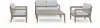 5675-6010D21 Sustain 4 Piece Brown and Gray Outdoor Conversation Set