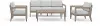 5675-3010D21 Sustain Brown 4 Piece Outdoor Conversation Set with Sofa