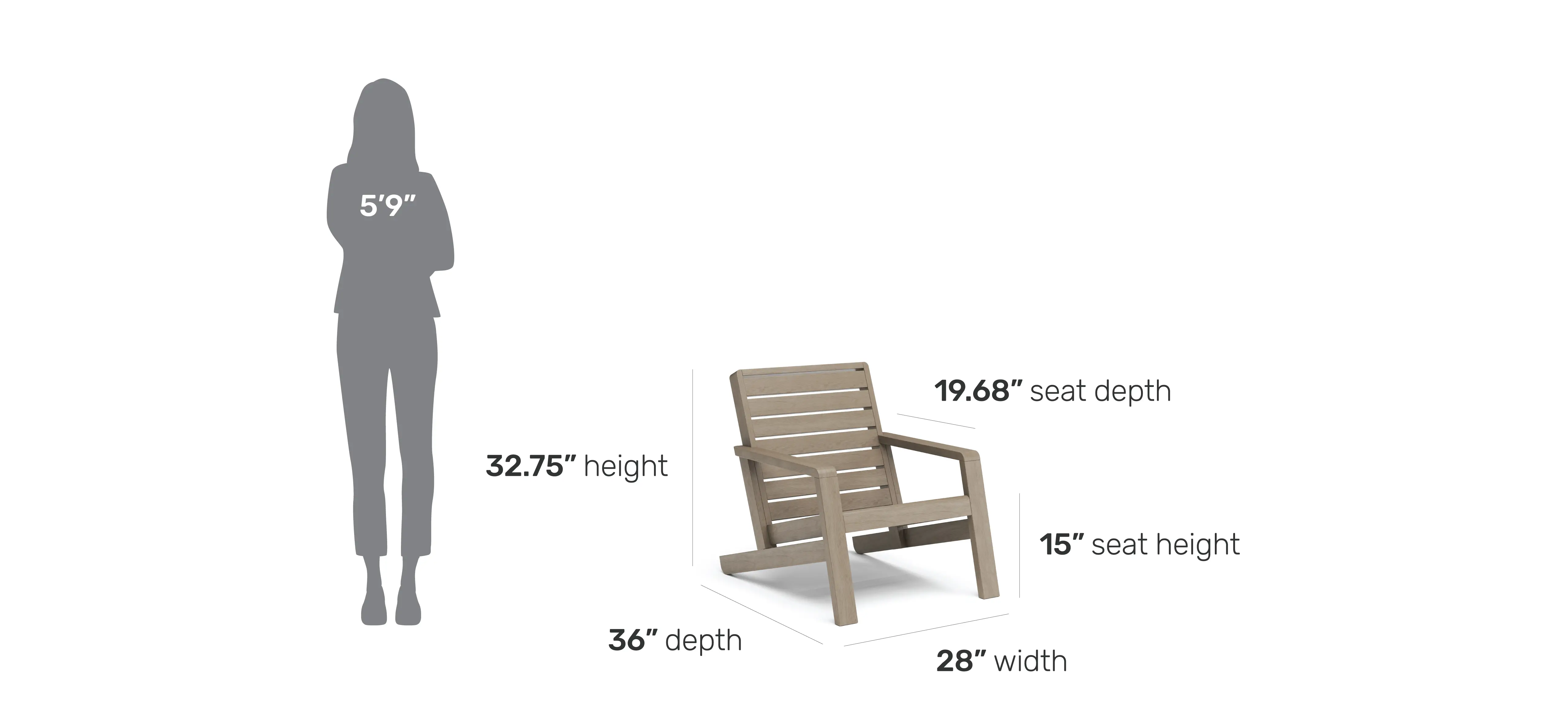 5675-12 Sustain Brown Outdoor Lounge Chair-7