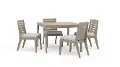 5675-37-80Q Sustain 5 Piece Brown Outdoor Dining Set