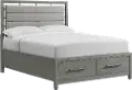 Chelsea Gray King Storage Bed