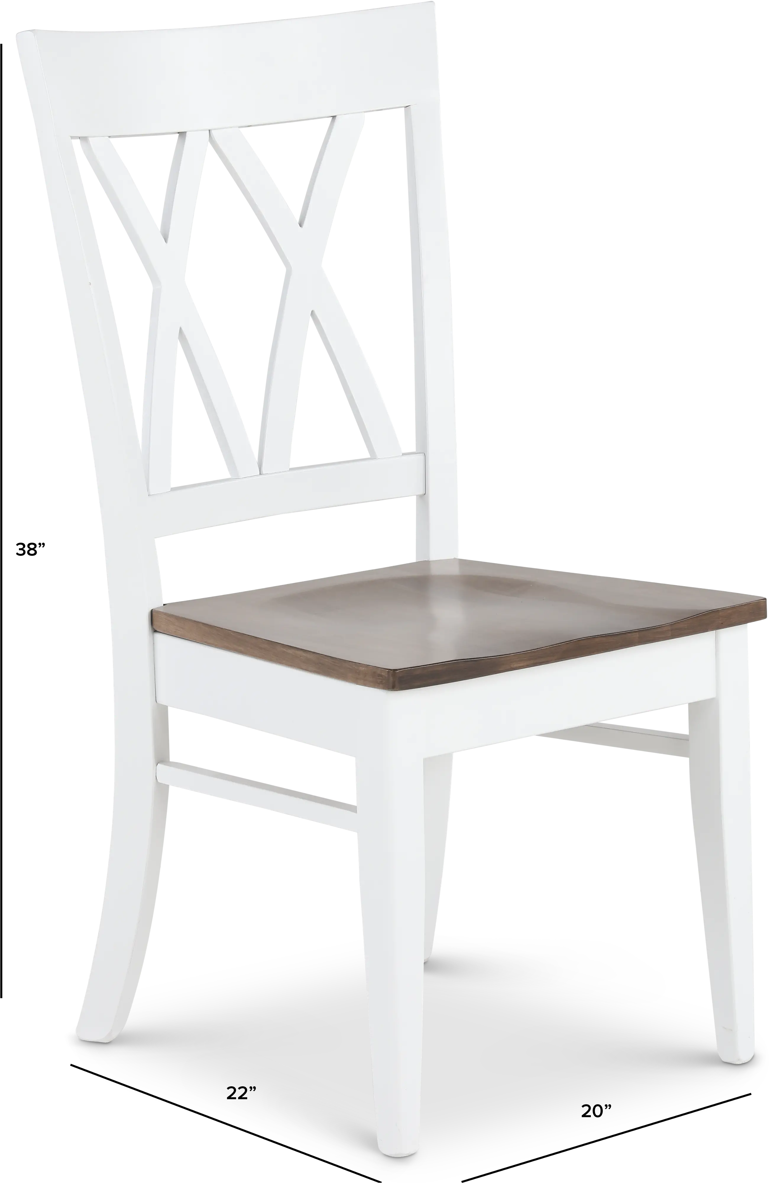 Cascades Emmet White Dining Chair-3