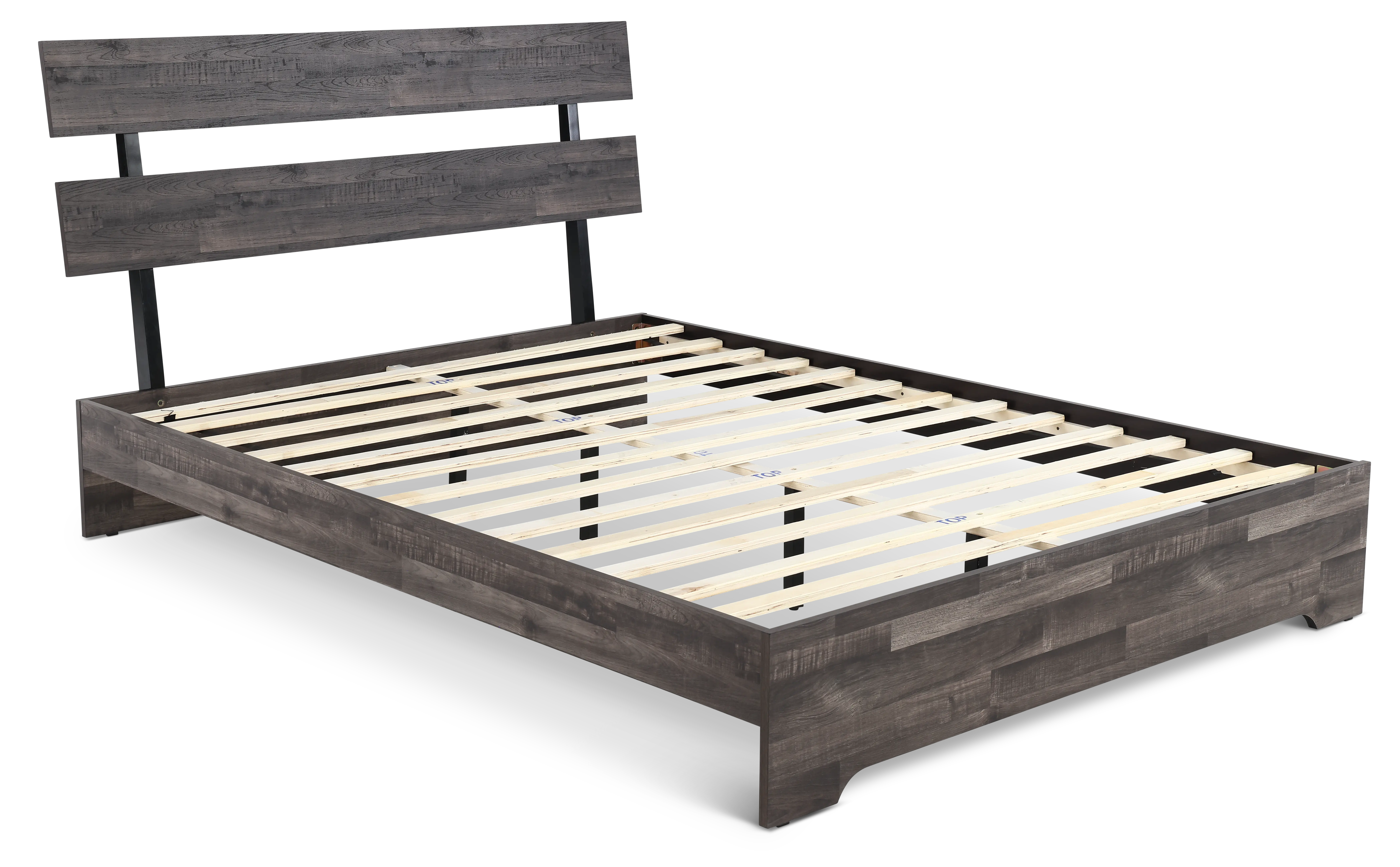 Alix Gray Queen Platform Bed-10