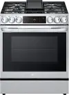 LSDL6336F LG 6.3 cu ft Dual Fuel Range with InstaView - Stainless Steel