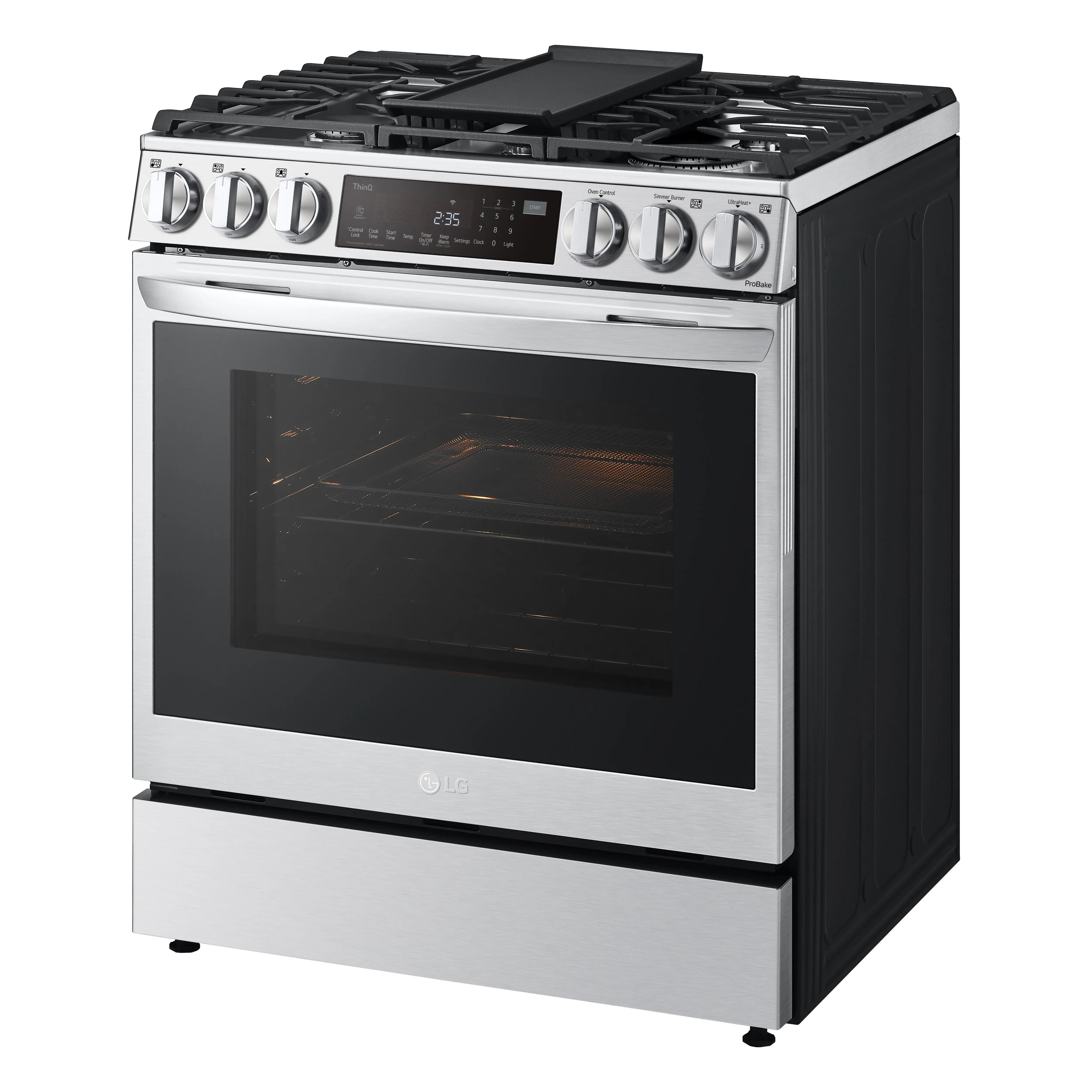 LSDL6336F LG 6.3 cu ft Dual Fuel Range with InstaView - Stainless Steel-7