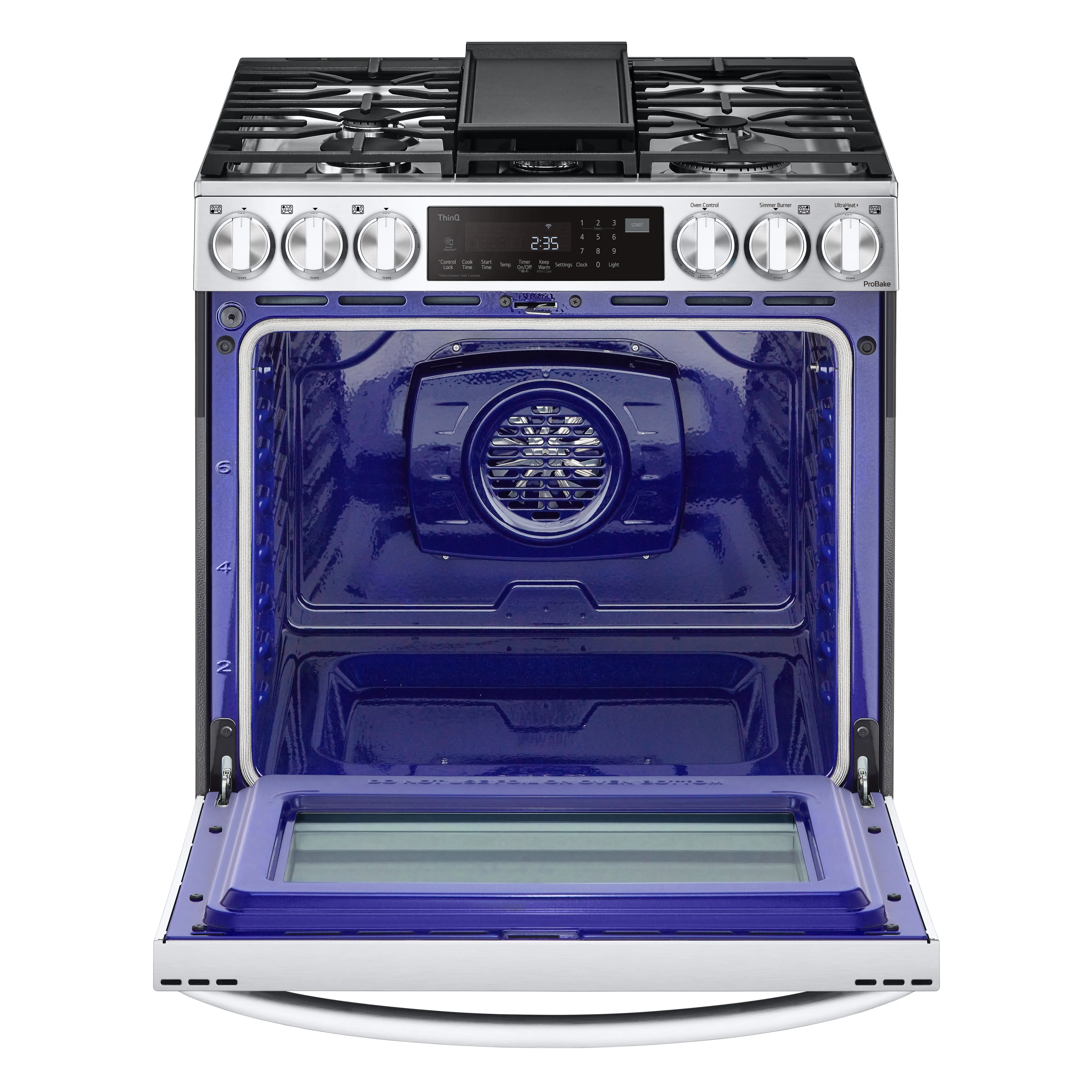 LSDL6336F LG 6.3 cu ft Dual Fuel Range with InstaView - Stainless Steel-9