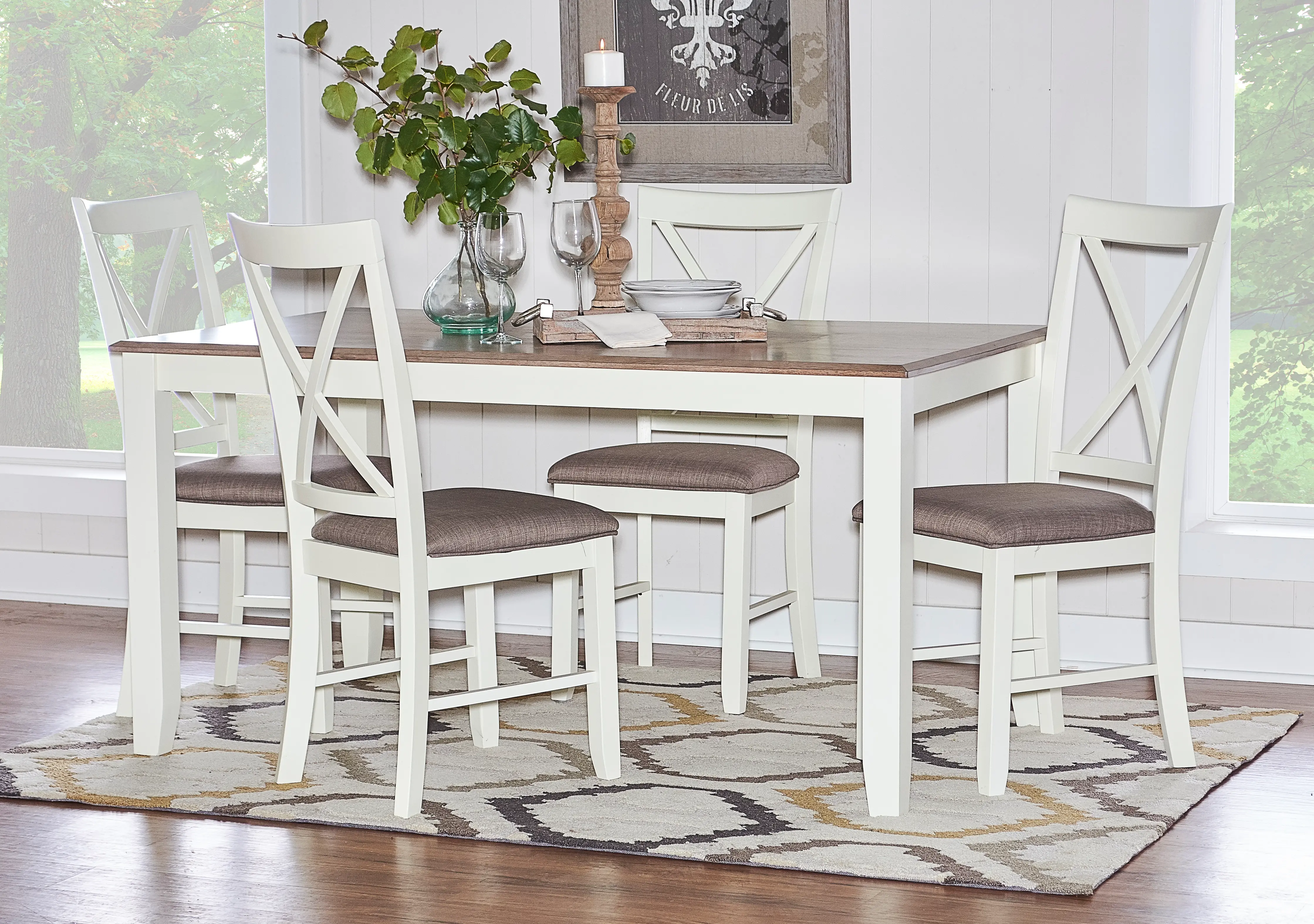 Jane Off White Dining Chairs, Set of 2-2