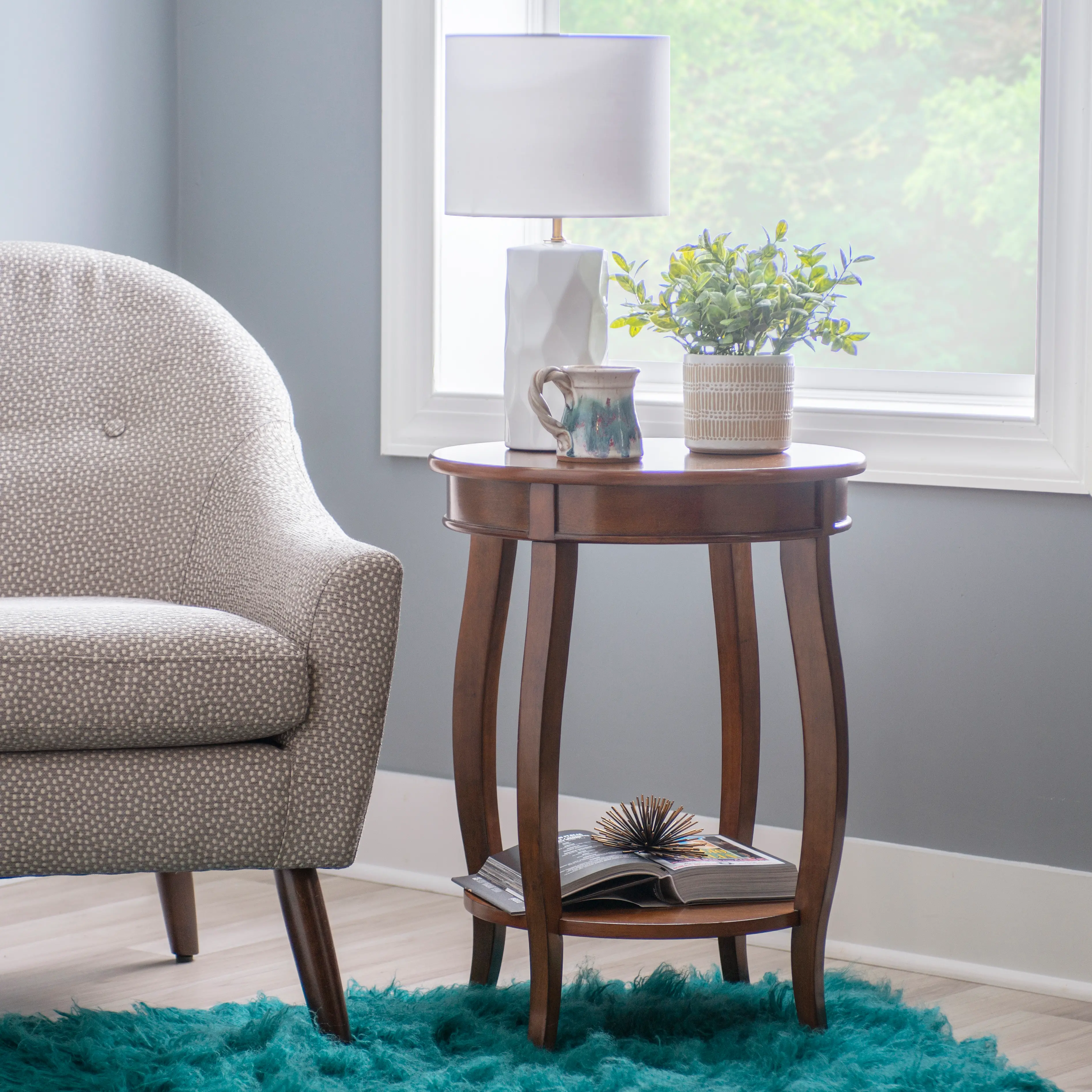 Rainbow Brown End Table-2