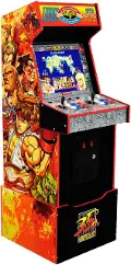 UPRIGHT/SFII_TURBO Arcade1Up Capcom Street Fighter II: Champion Turbo Legacy Edition with Riser & Lit Marque Arcade