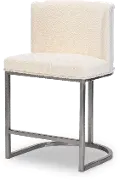 Biscayne Linen Upholstered Counter Height Dining Chair