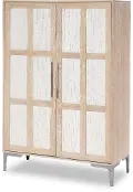 Biscayne Natural and Linen Armoire