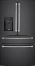 CXE22DP3PD1 GE Cafe 22.3 Cu Ft French Door Refrigerator - Counter Depth Matte Black